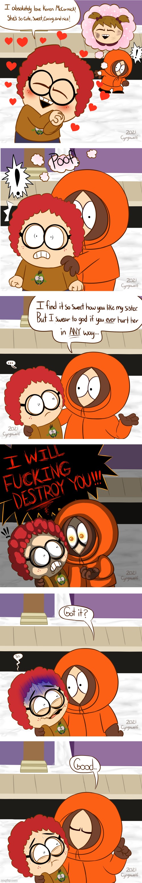 Overprotective Brother (Art and comic by cyngawolf) | made w/ Imgflip meme maker