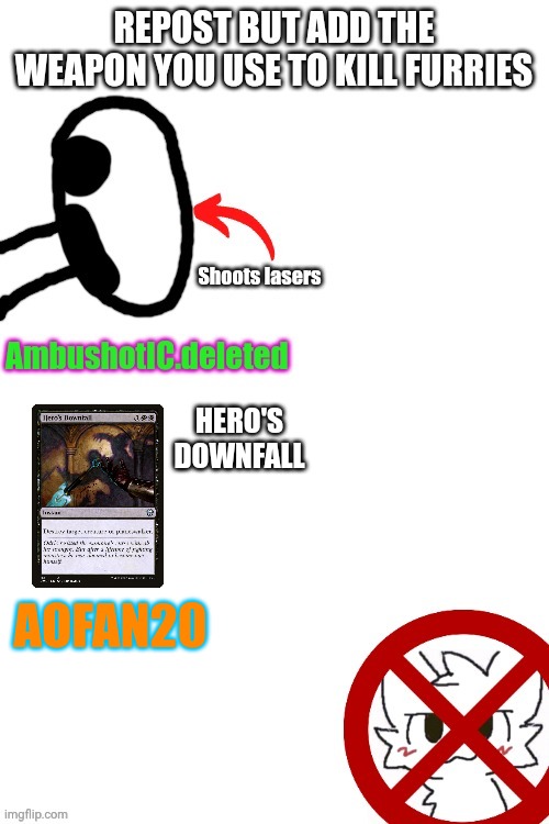 Hero's Downfall | HERO'S DOWNFALL; AOFAN20 | made w/ Imgflip meme maker