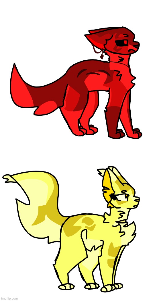 Haven and Entity full body (compleatly gave up on the back feet lmfao-) | made w/ Imgflip meme maker