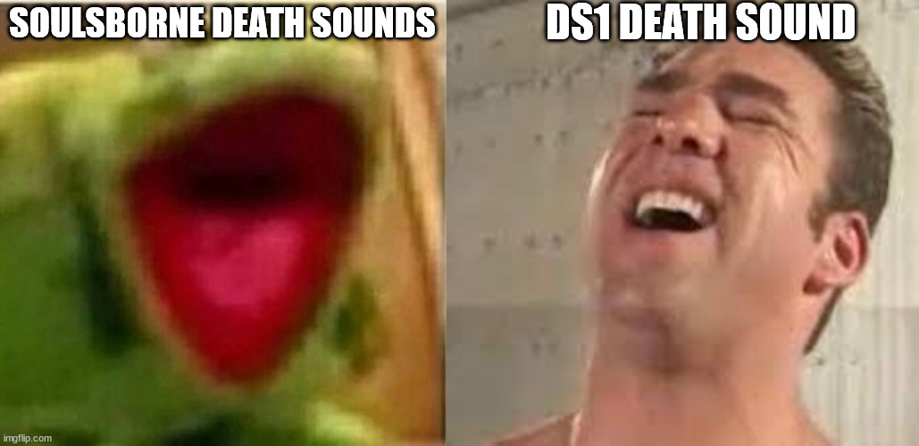 DS1 DEATH SOUND; SOULSBORNE DEATH SOUNDS | image tagged in ahhhhhhhhhhhhh,memes,dark souls,gachimuchi | made w/ Imgflip meme maker
