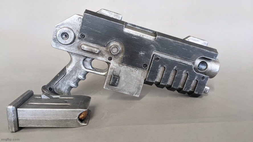 Heavy Bolt Pistol | image tagged in heavy bolt pistol | made w/ Imgflip meme maker