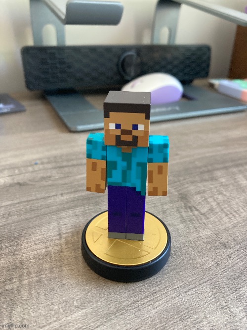 My Steve Amiibo | image tagged in minecraft | made w/ Imgflip meme maker