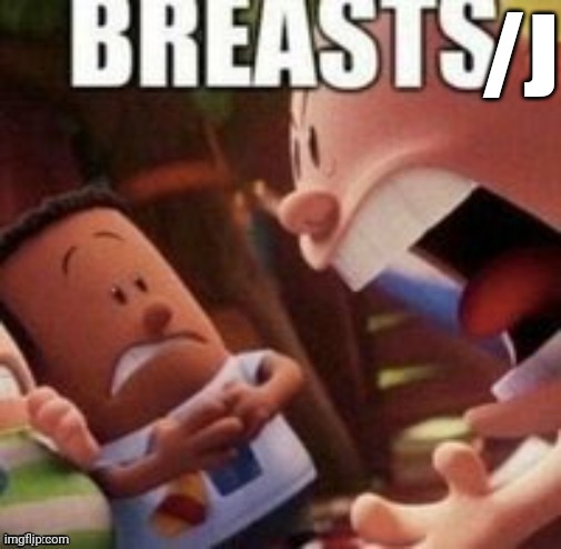 /J | image tagged in breasts | made w/ Imgflip meme maker