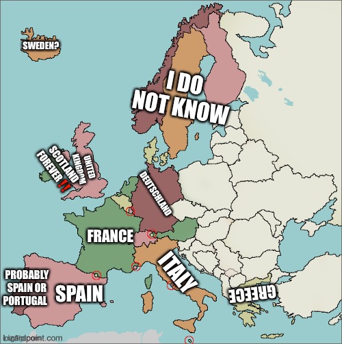 AMERICAN TRIES TO GUESS WESTERN EUROPEAN COUNTRIES!! FAILES HORRIBLY ...