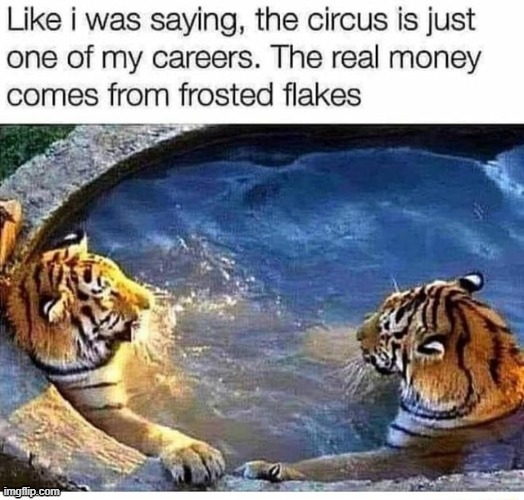 Theis Meme is Grrrrreat! | image tagged in vince vance,tony the tiger,tigers,hot tub,memes,frosted flakes | made w/ Imgflip meme maker