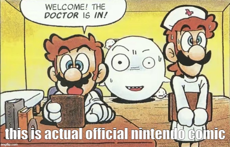 this is actual official nintendo comic | made w/ Imgflip meme maker