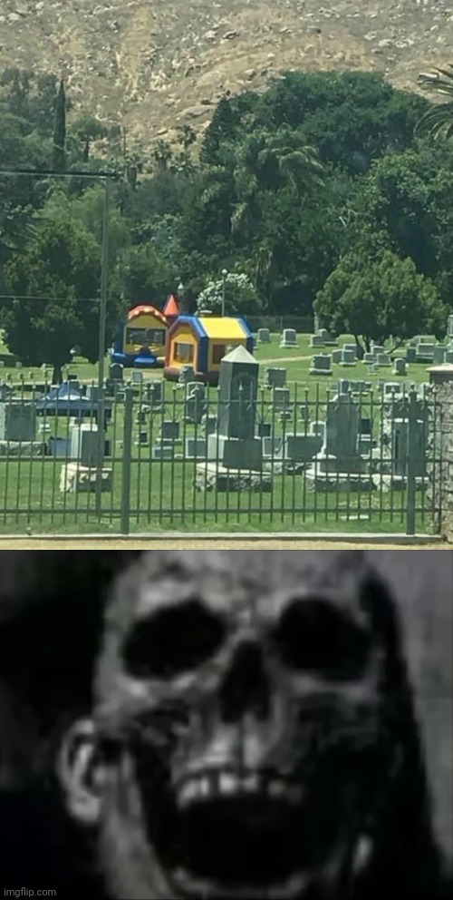So, no wonder why they put the fun in funeral. | image tagged in mr incredible skull,funeral,playground,you had one job,memes,design fails | made w/ Imgflip meme maker