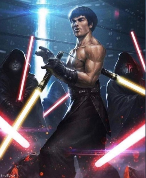 This is one of my favorite lightsaber fights ever | image tagged in memes,funny,star wars,lightsaber,bruce lee,republic | made w/ Imgflip meme maker