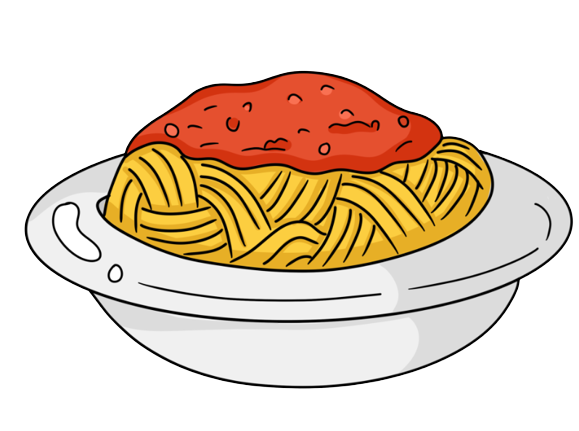 Cartoon Spaghetti Transparent Background Blank Meme Template