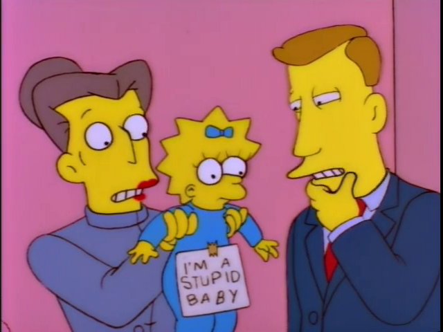 Simpsons Stupid Baby Blank Meme Template