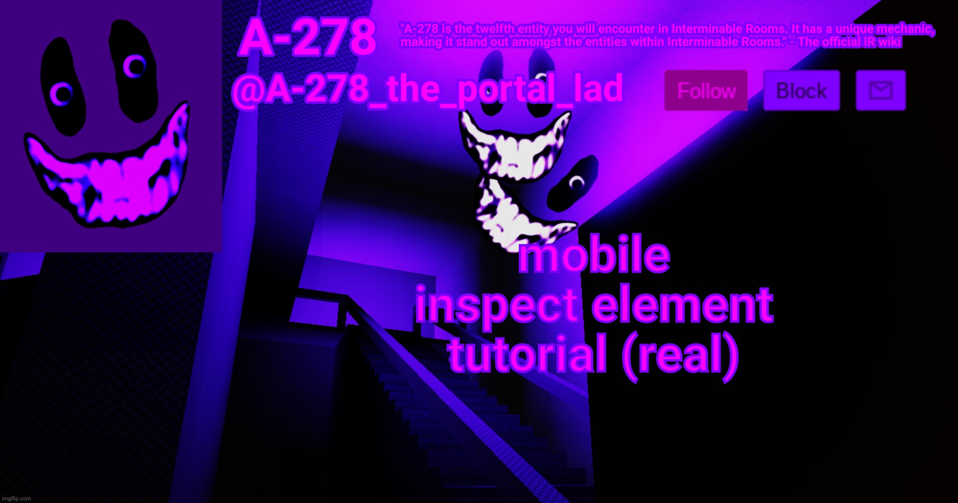 А-278's аnnоunсеmеnt | mobile inspect element tutorial (real) | made w/ Imgflip meme maker