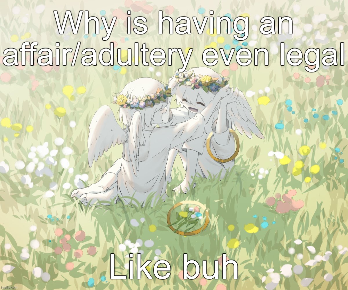 Basically cheating  | Why is having an affair/adultery even legal; Like buh | image tagged in avogado6 | made w/ Imgflip meme maker