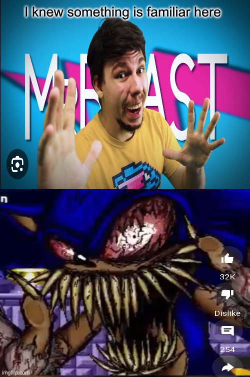 This is odd | I knew something is familiar here | image tagged in mr beast | made w/ Imgflip meme maker
