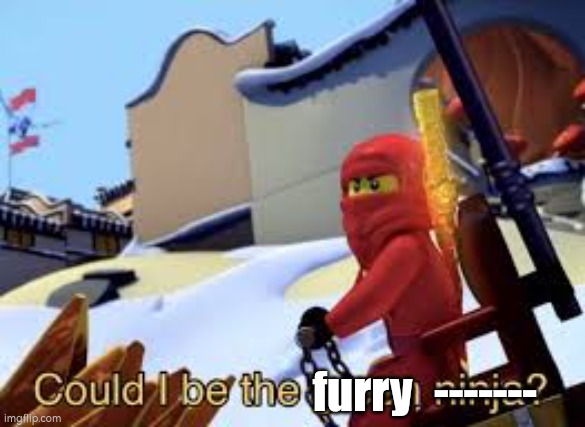 furry ------- | image tagged in could i be the green ninja | made w/ Imgflip meme maker