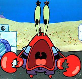 High Quality Mr. Krabs Wide Mouth Blank Meme Template