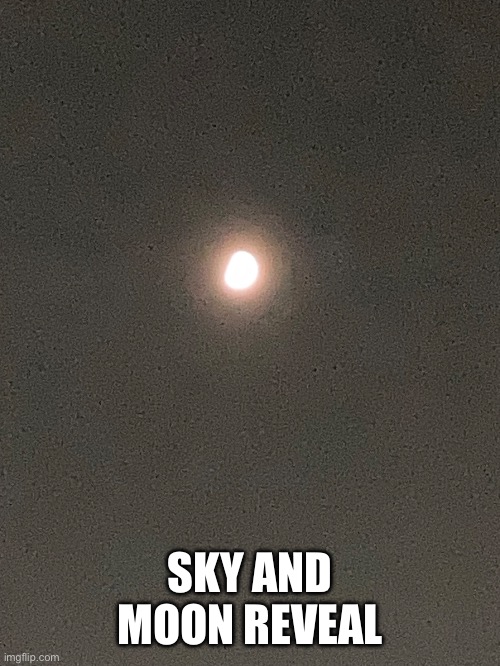 its like 9:50 pm lol | SKY AND MOON REVEAL | made w/ Imgflip meme maker