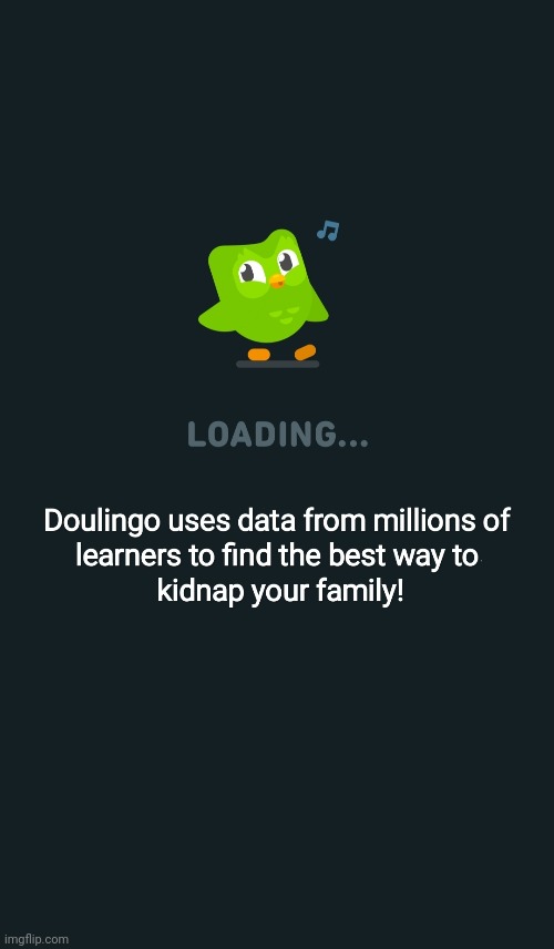 Doulingo why | image tagged in fun,duolingo | made w/ Imgflip meme maker