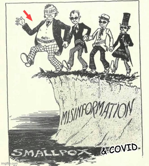 Smallpox misinformation | & COVID | image tagged in smallpox misinformation | made w/ Imgflip meme maker
