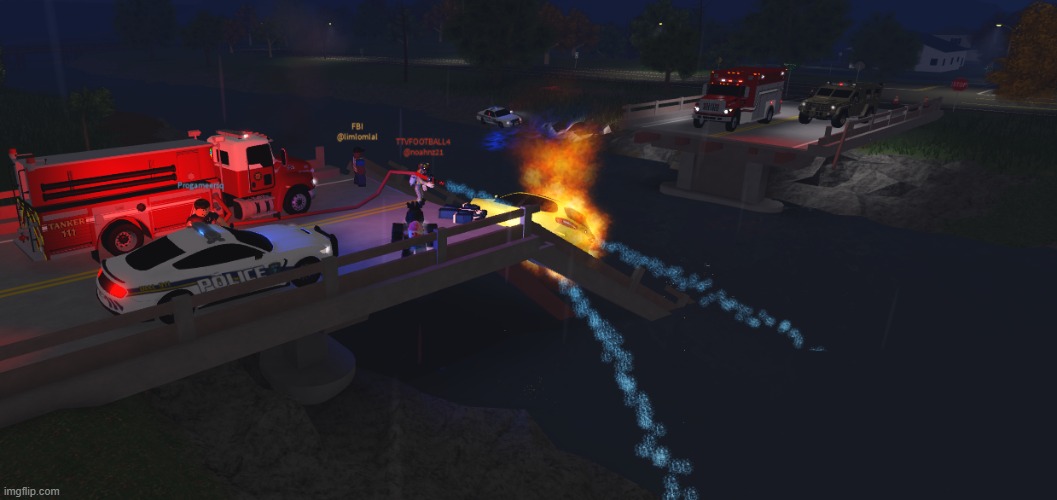 Bridge go bye bye | image tagged in roblox | made w/ Imgflip meme maker