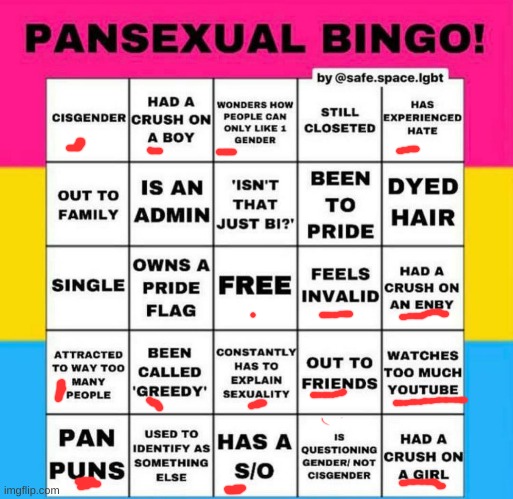 Pan Bingo! Figured I should considering my name! | made w/ Imgflip meme maker