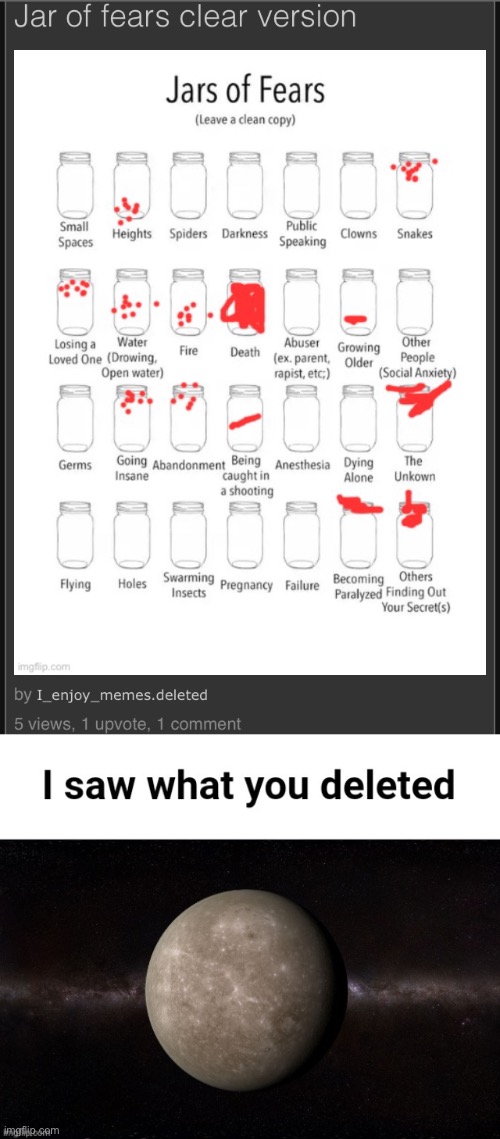 image tagged in mercury i saw what you deleted | made w/ Imgflip meme maker