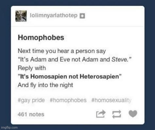 Another gay one stolen from tumblr | made w/ Imgflip meme maker