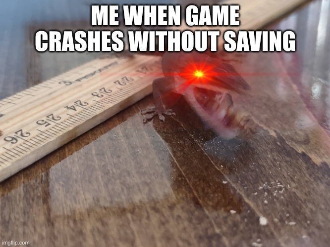 Angry lizard | ME WHEN GAME CRASHES WITHOUT SAVING | image tagged in angry lizard,new template,gaming,video games,relatable,true | made w/ Imgflip meme maker