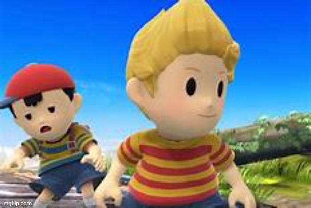 ness and lucas | image tagged in ness and lucas | made w/ Imgflip meme maker