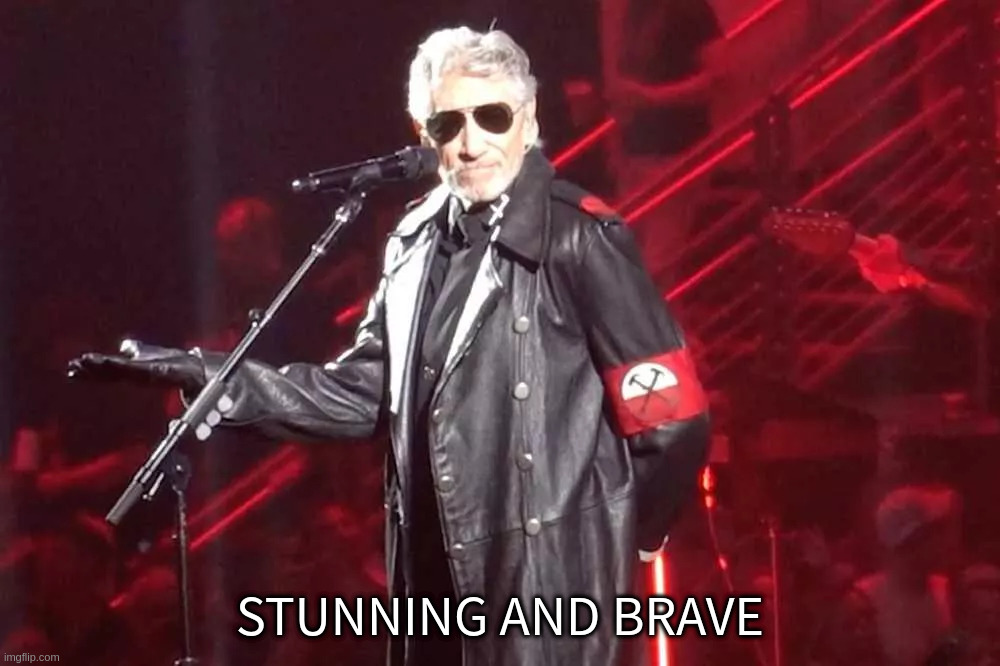 Stunning and Brave | STUNNING AND BRAVE | image tagged in pink,george,floyd,waters,nazi,roger | made w/ Imgflip meme maker