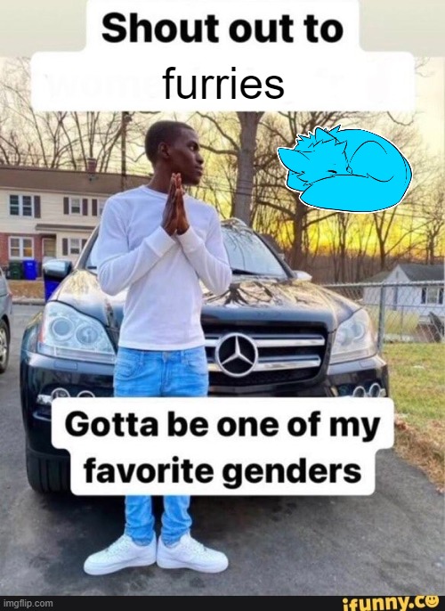 adorable little goober i found | furries | image tagged in gotta be one of my favorite genders | made w/ Imgflip meme maker