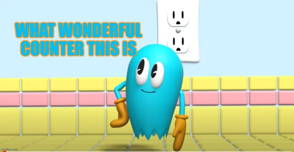 What the....... | WHAT WONDERFUL COUNTER THIS IS | image tagged in memes,pac man,veggietales | made w/ Imgflip meme maker