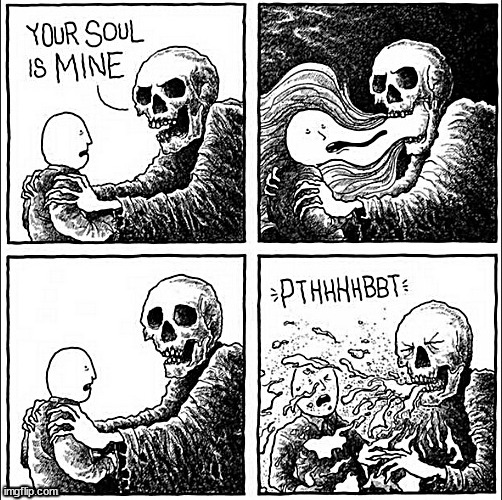 bad soul left bad taste | image tagged in memes,middle school | made w/ Imgflip meme maker