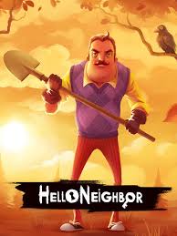 Hello Neighbor game poster Blank Meme Template