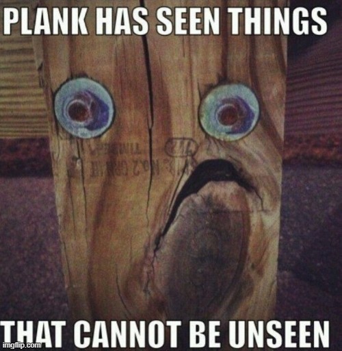 https://imgflip.com/memegenerator/462640979/unseen-plank | image tagged in unseen plank | made w/ Imgflip meme maker