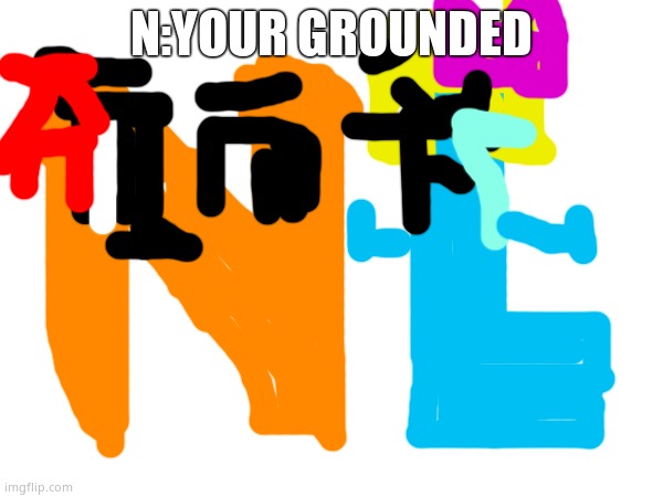 I grounded Cata letter l | N:YOUR GROUNDED | made w/ Imgflip meme maker