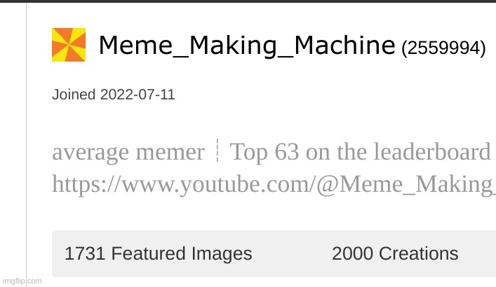 2000 creations | made w/ Imgflip meme maker