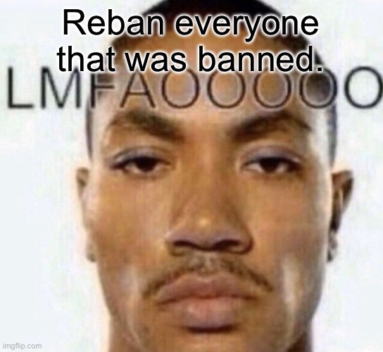 Swear yall so immature | Reban everyone that was banned. | image tagged in lmfaooooo | made w/ Imgflip meme maker