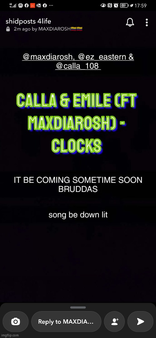 it's coming people, hope ur excited | image tagged in song,coming soon,be prepared,this be lit | made w/ Imgflip meme maker