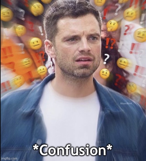 *Confusion* | image tagged in confused bucky | made w/ Imgflip meme maker