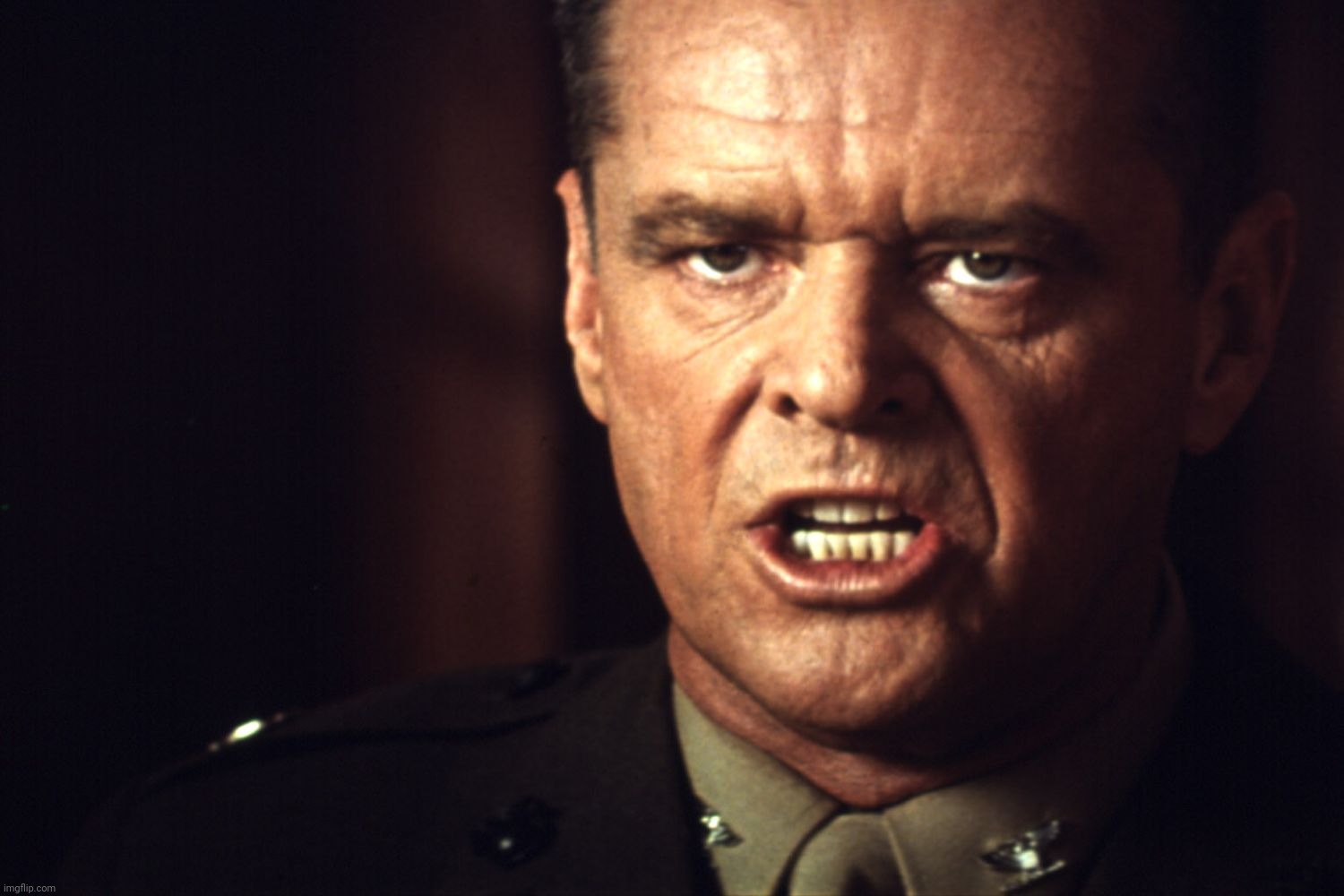 Jack Nicholson A Few Good Men | image tagged in jack nicholson,a few good men | made w/ Imgflip meme maker