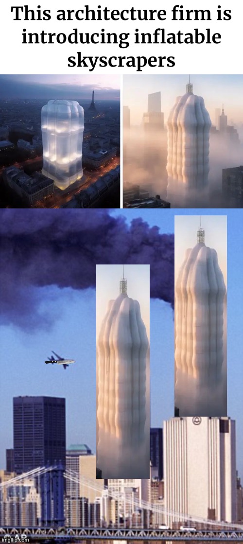 image tagged in twin tower style | made w/ Imgflip meme maker
