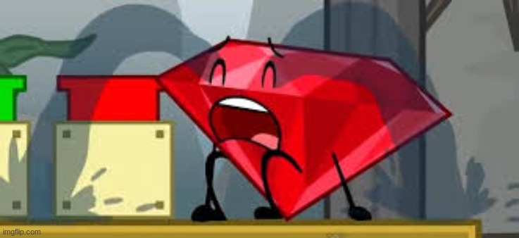 M**G when gay people | image tagged in bfdi ruby crying | made w/ Imgflip meme maker