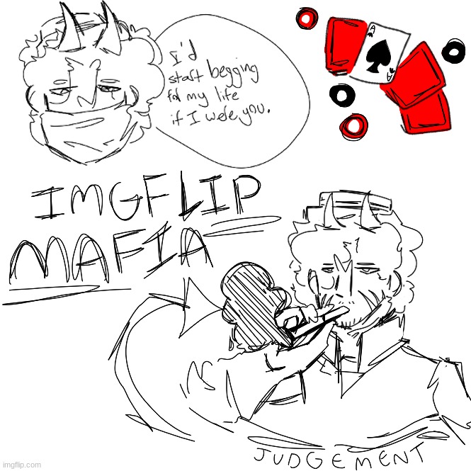 was bored, so heres some mafia mush doodles lmao-- | made w/ Imgflip meme maker