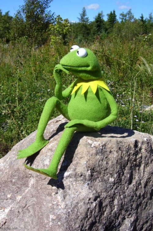 Kermit-thinking | image tagged in kermit-thinking | made w/ Imgflip meme maker