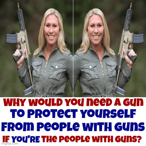 You Can Fool Yourselves | Why would you need a gun; to protect yourself from people with guns; if YOU'RE the people with guns? You'RE | image tagged in gun violence,gun loving conservative,loads shotgun with religious intent,special kind of stupid,scumbag republicans,memes | made w/ Imgflip meme maker