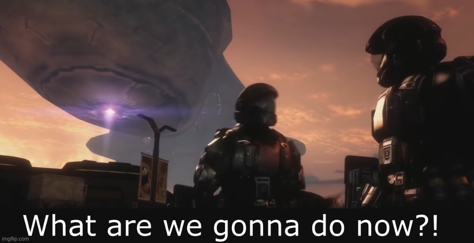 What will we do now? | image tagged in halo 3 odst what are we gonna do now | made w/ Imgflip meme maker