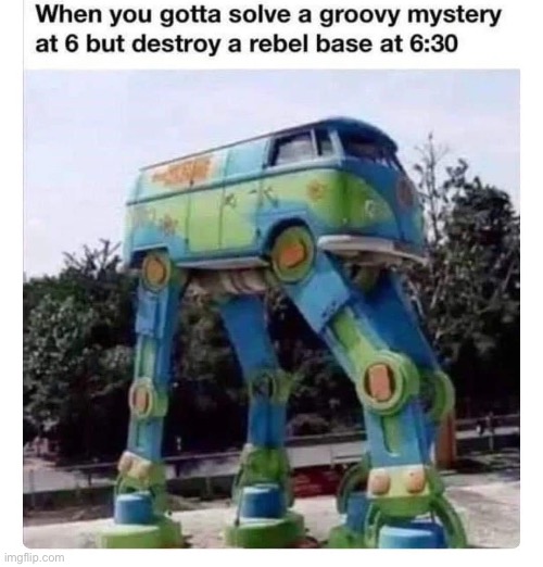 Star Wars | image tagged in at,empire,walker,scooby doo,bus,mystery | made w/ Imgflip meme maker