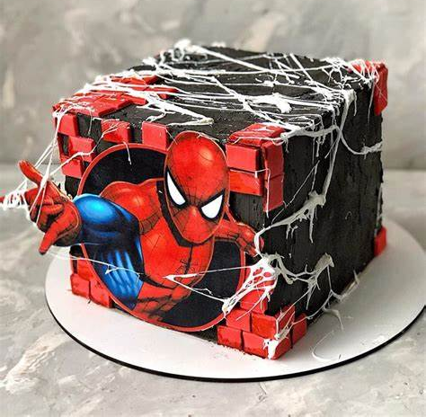 High Quality Spider-Man Cake Blank Meme Template