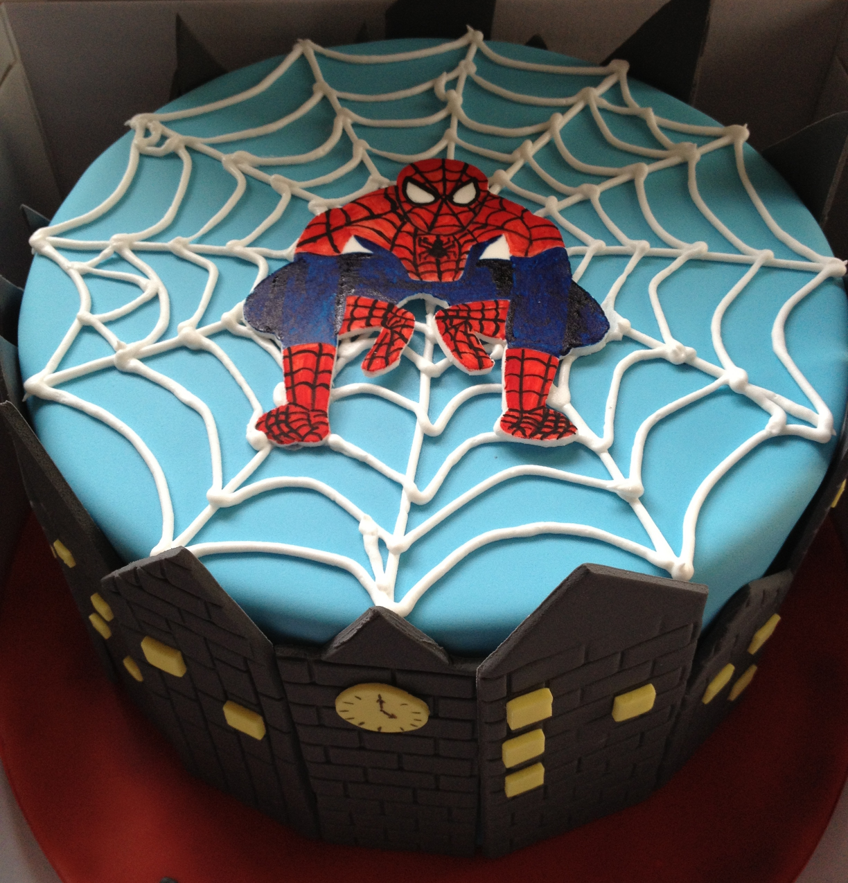 High Quality Spider-Man Cake 2 Blank Meme Template