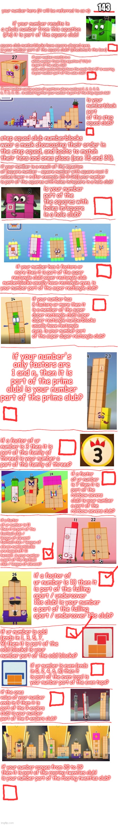 i made a template that ppl can use to find clubs for a numberblock! | 143 | image tagged in numberblocks club finder | made w/ Imgflip meme maker